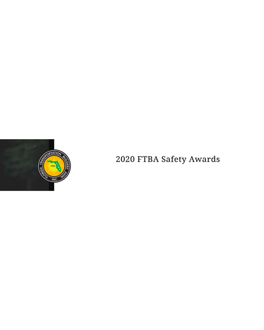 2020 FTBA Safety Award